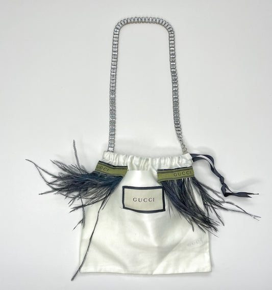 Ivory Feather Pouch